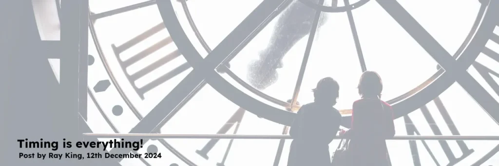 timing is everything!