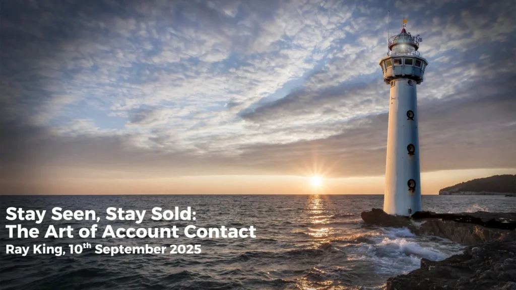 stay seen, stay sold the art of account contac