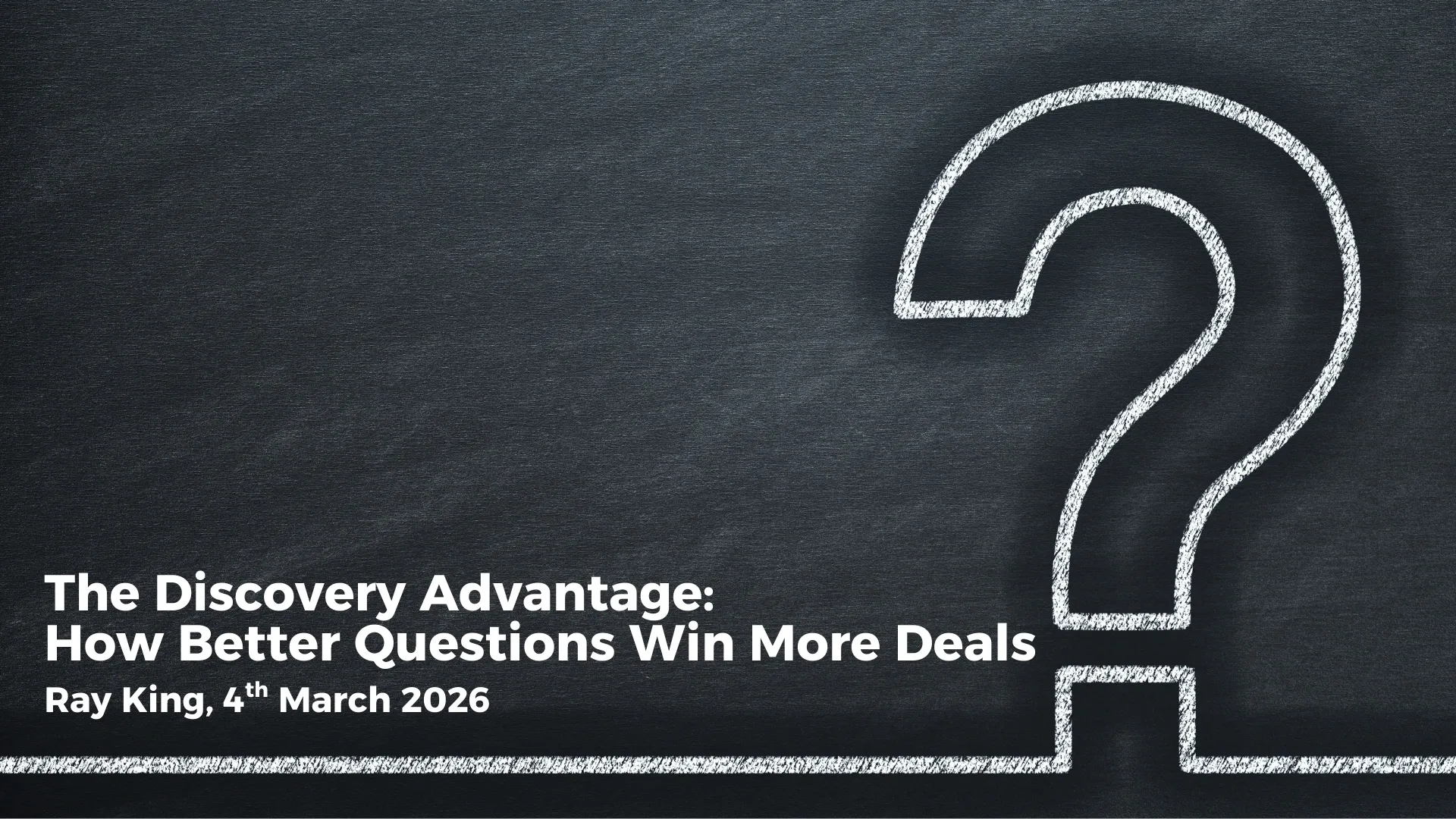 the discovery advantage how better questions w